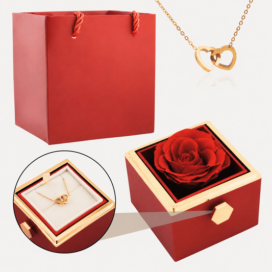 Eternal Rose Box & Necklace Set